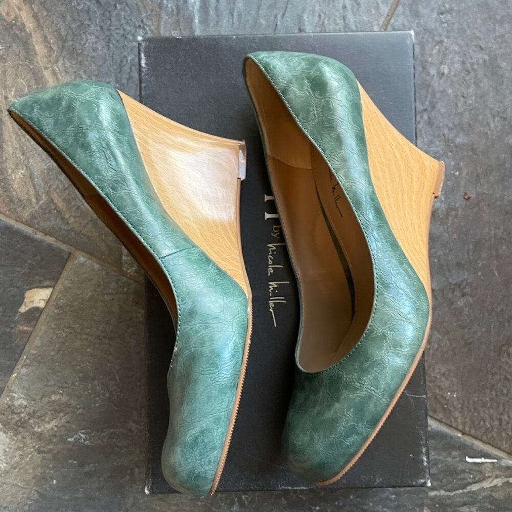 Nicole Miller Wedge Pumps